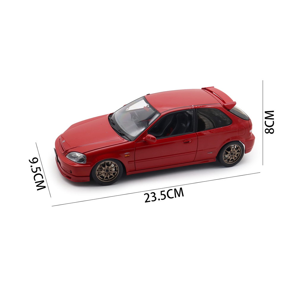 1/18 MOTORHELIX Honda CIVIC Type R EK9 MUGEN POWER Diecast Model