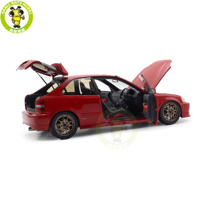 1/18 MOTORHELIX Honda CIVIC Type R EK9 MUGEN POWER Diecast Model Toy Car Gifts For Father Friends