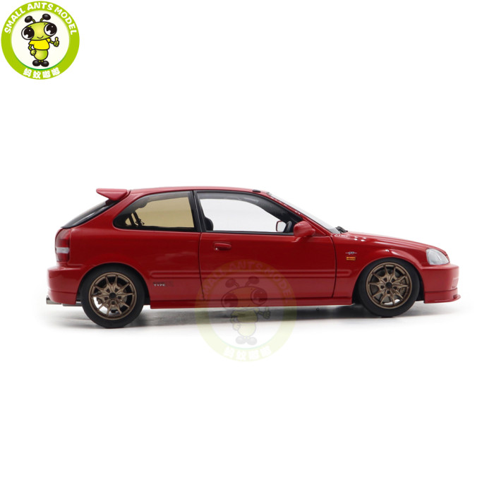 1/18 MOTORHELIX Honda CIVIC Type R EK9 MUGEN POWER Diecast Model Toy Car Gifts For Father Friends