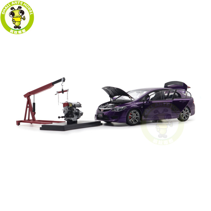 1/18 MOTORHELIX Honda CIVIC Type R FD2 2007 Late Version Diecast Model Toy Car Gifts For Father Friends