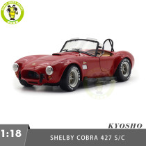 1/18 Ford Shelby Cobra 427S/C KYOSHO 08047R Red Diecast Model Toy Cars Gifts For Father Friends