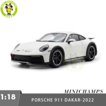 1/18 Minichamps Porsche 911 DAKAR 2022 Diecast Model Toys Car Gifts For Friends Father