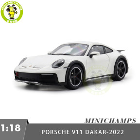 1/18 Minichamps Porsche 911 DAKAR 2022 Diecast Model Toys Car Gifts For Friends Father