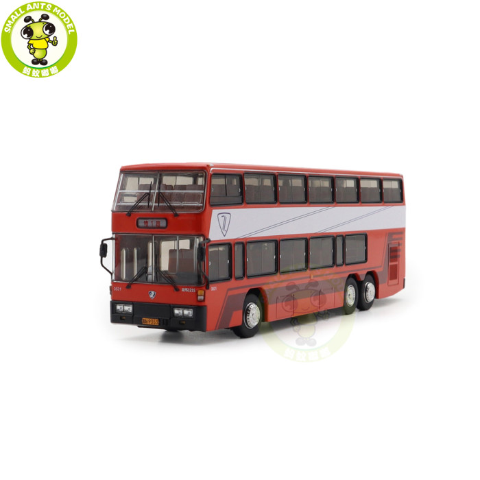 1/64 Jinling Double Decker City Bus JLY6121S Diecast Model Toy Car Bus Gifts For Friends