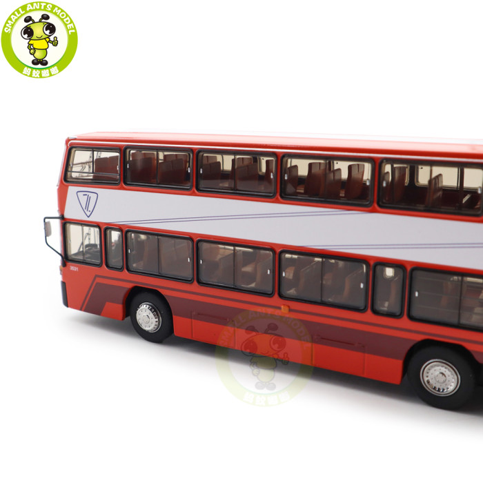 1/64 Jinling Double Decker City Bus JLY6121S Diecast Model Toy Car Bus Gifts For Friends