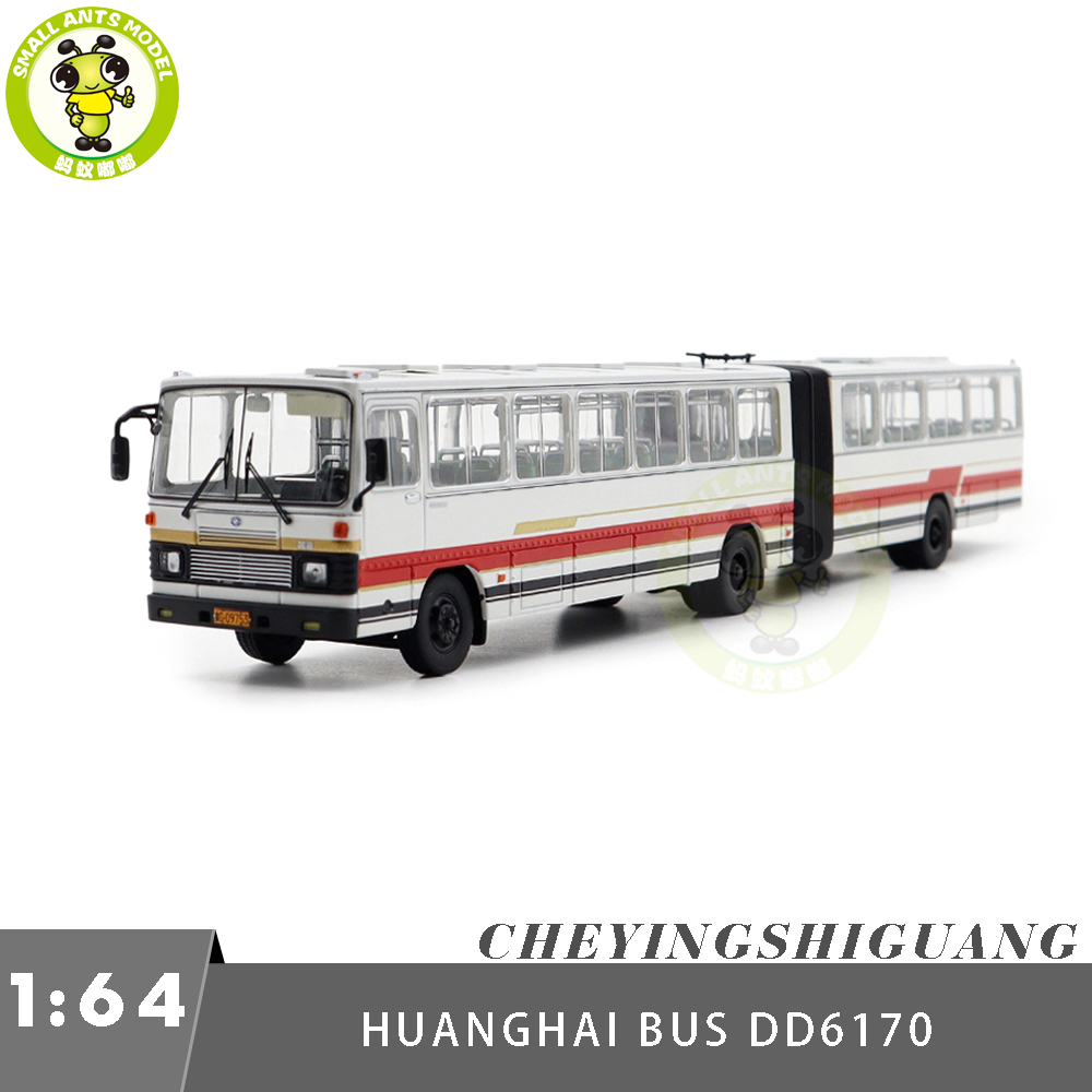 1/64 Huanghai Articulated City Bus DD6170 Diecast Model Toy Car
