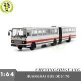 1/64 Huanghai Articulated City Bus DD6170 Diecast Model Toy Car Bus Gifts For Friends