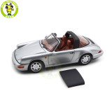 1/18 Porsche 964 911 Carrera 4 Targa 1990 Norev 187342 Polar Silver Diecast Model Toys Car Gifts For Friends Father