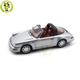 1/18 Porsche 964 911 Carrera 4 Targa 1990 Norev 187342 Polar Silver Diecast Model Toys Car Gifts For Friends Father