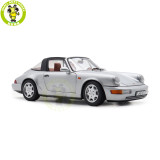 1/18 Porsche 964 911 Carrera 4 Targa 1990 Norev 187342 Polar Silver Diecast Model Toys Car Gifts For Friends Father