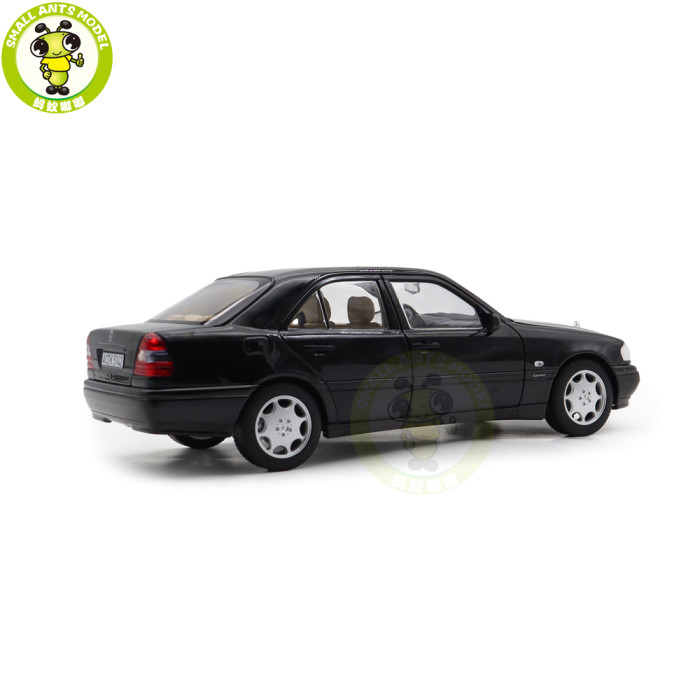 1/18 Mercedes-Benz C CLASS 1997 Norev 183373 Black Metallic Diecast Model Toys Car Gifts For Father Friends