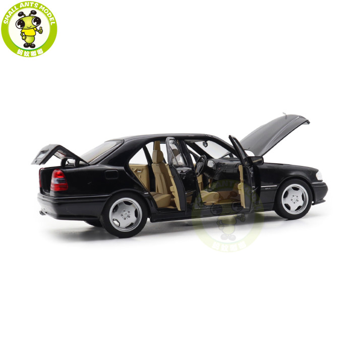 1/18 Mercedes-Benz C36 AMG 1993 Norev 183381 Black Metallic Diecast Model Toys Car Gifts For Father Friends
