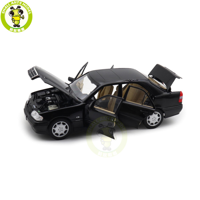 1/18 Mercedes-Benz C CLASS 1997 Norev 183373 Black Metallic Diecast Model Toys Car Gifts For Father Friends