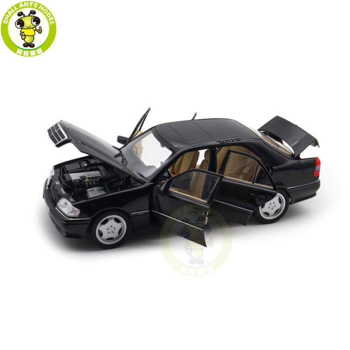 1/18 Mercedes-Benz C36 AMG 1993 Norev 183381 Black Metallic Diecast Model Toys Car Gifts For Father Friends
