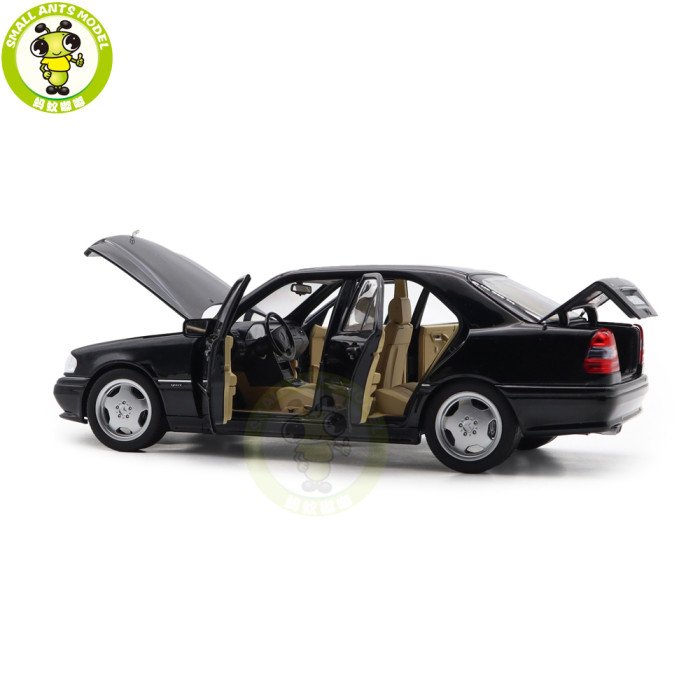 1/18 Mercedes-Benz C36 AMG 1993 Norev 183381 Black Metallic Diecast Model Toys Car Gifts For Father Friends