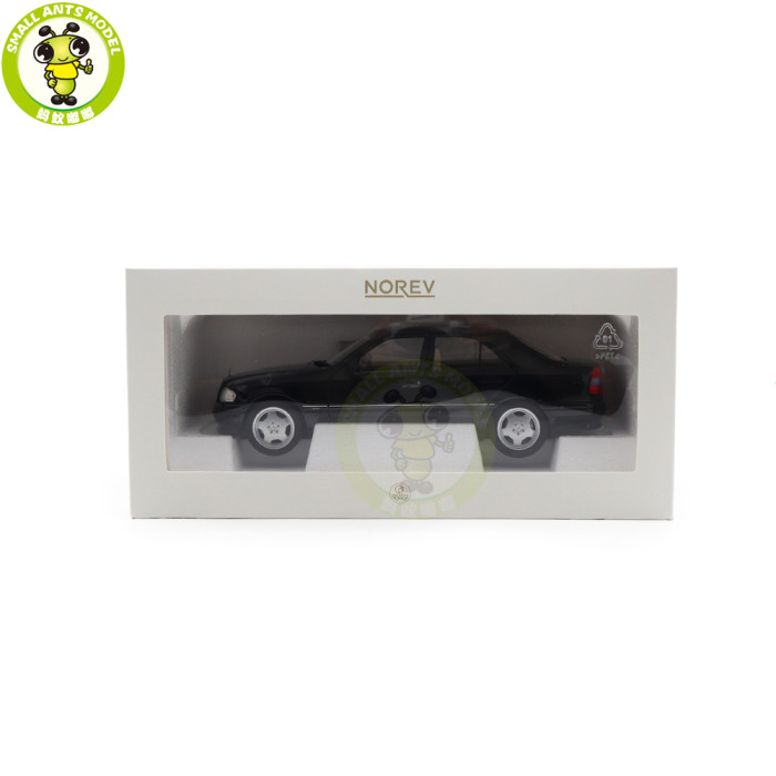 1/18 Mercedes-Benz C36 AMG 1993 Norev 183381 Black Metallic Diecast Model Toys Car Gifts For Father Friends