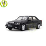1/18 Mercedes-Benz C36 AMG 1993 Norev 183381 Black Metallic Diecast Model Toys Car Gifts For Father Friends