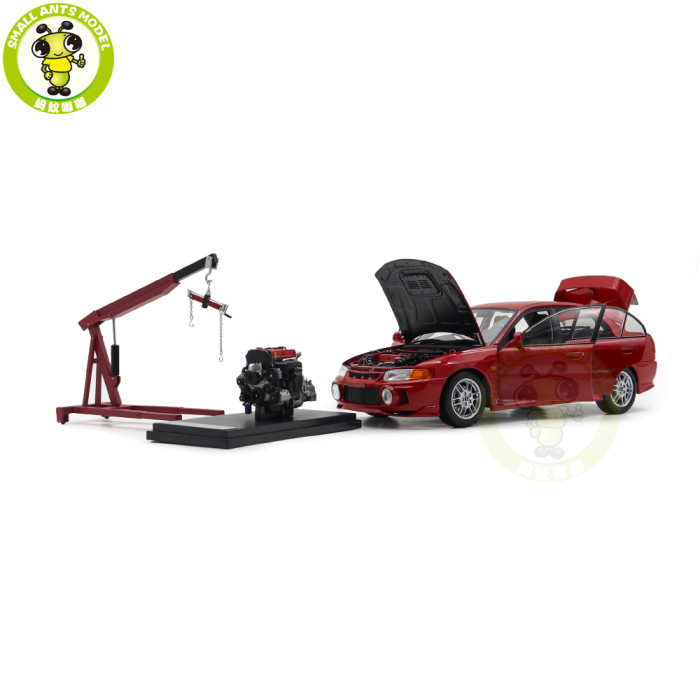 1/18 MOTORHELIX Mitsubishi EVO IV Diecast Model Toy Car Gifts For Father Friends
