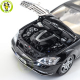 1/18 Motorhelix Mercedes Benz S600L S600 S CLASS W221 Diecast Model Toy Car Gifts For Friends Father