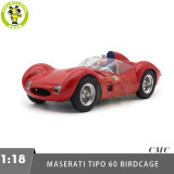 1/18 CMC M-280 Maserati Tipo 60 Birdcage 1960 Ex Nick Mason Diecast Model Toy Car Gifts For Friends