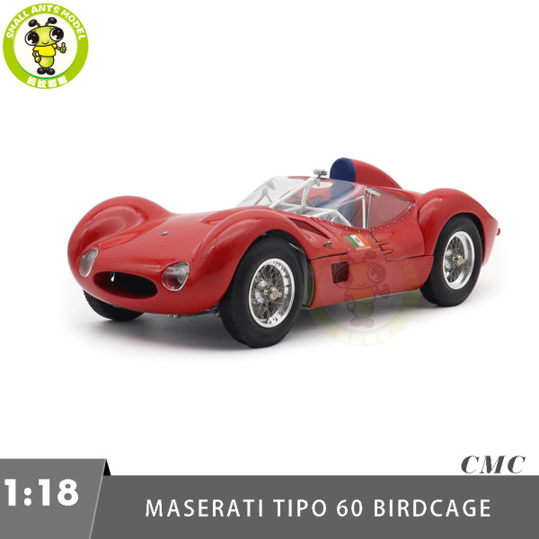 1/18 CMC M-280 Maserati Tipo 60 Birdcage 1960 Ex Nick Mason Diecast Model Toy Car Gifts For Friends