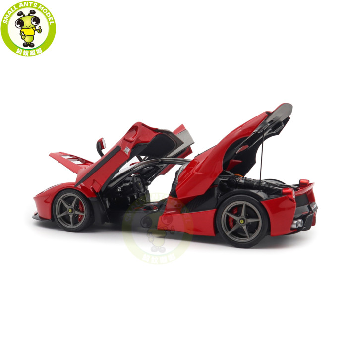 1/18 BBR 182221-5 Ferrari LaFerrari Rosso Corsa 322 Carbon Top And Grey Rims Diecast Model Toys Car Gifts For Father Friends