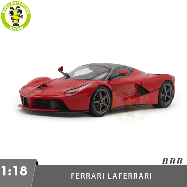 1/18 BBR 182221-5 Ferrari LaFerrari Rosso Corsa 322 Carbon Top And Grey Rims Diecast Model Toys Car Gifts For Father Friends