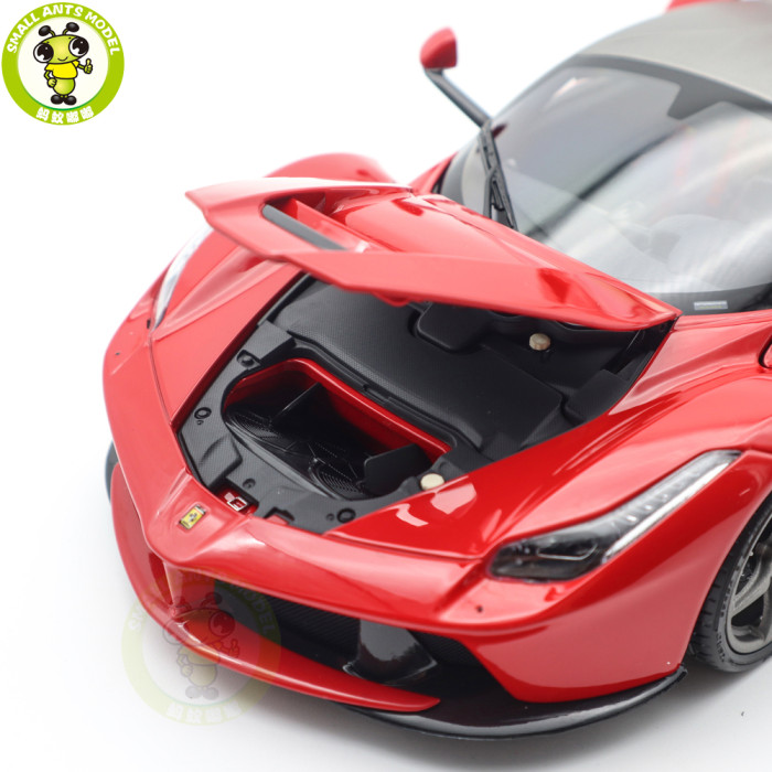 1/18 BBR 182221-5 Ferrari LaFerrari Rosso Corsa 322 Carbon Top And Grey Rims Diecast Model Toys Car Gifts For Father Friends