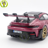 1/18 Porsche 911 992 GT3 RS 2022 Norev Diecast Model Toys Car Gifts For Friends Father