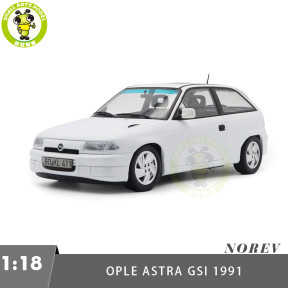 1/18 Opel Astra Gsi 1991 Norev 183673 White Diecast Model Toy Car Gifts For Father Friends
