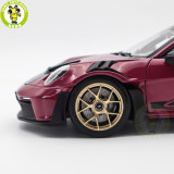 1/18 Porsche 911 992 GT3 RS 2022 Norev Diecast Model Toys Car Gifts For Friends Father