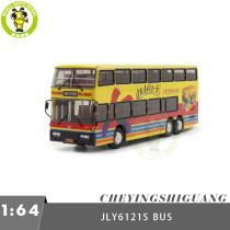 1/64 Jinling Double Decker City Bus JLY6121S Diecast Model Toy Car Bus Gifts For Friends