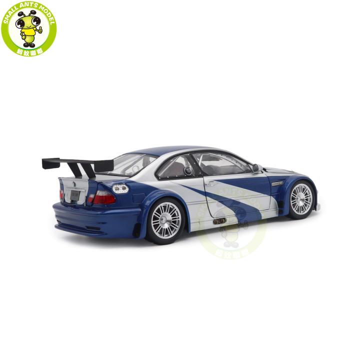 1/18 BMW M3 GTR GT R E46 Need For Speed NFS 9 IX Diecast Model Toys Car Boys Girls Gifts