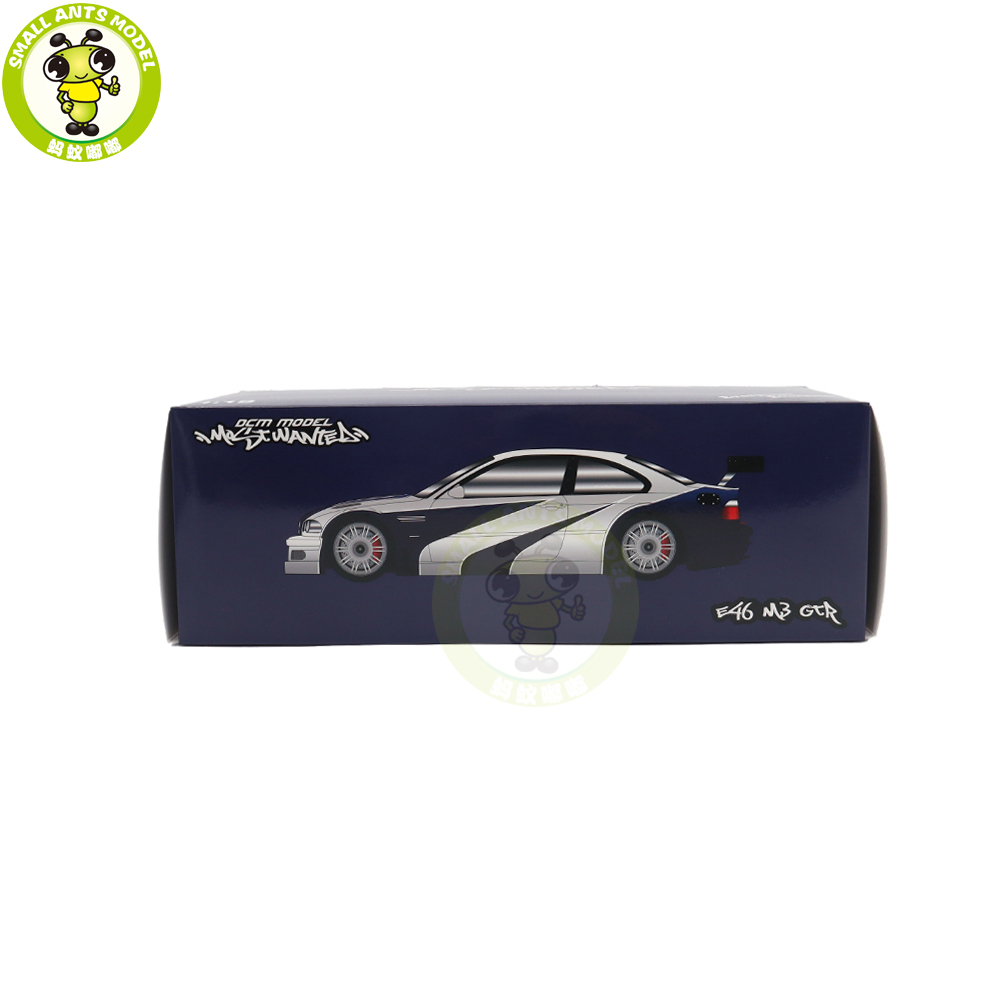 1/18 BMW M3 GTR GT R E46 Need For Speed NFS 9 IX Diecast Model