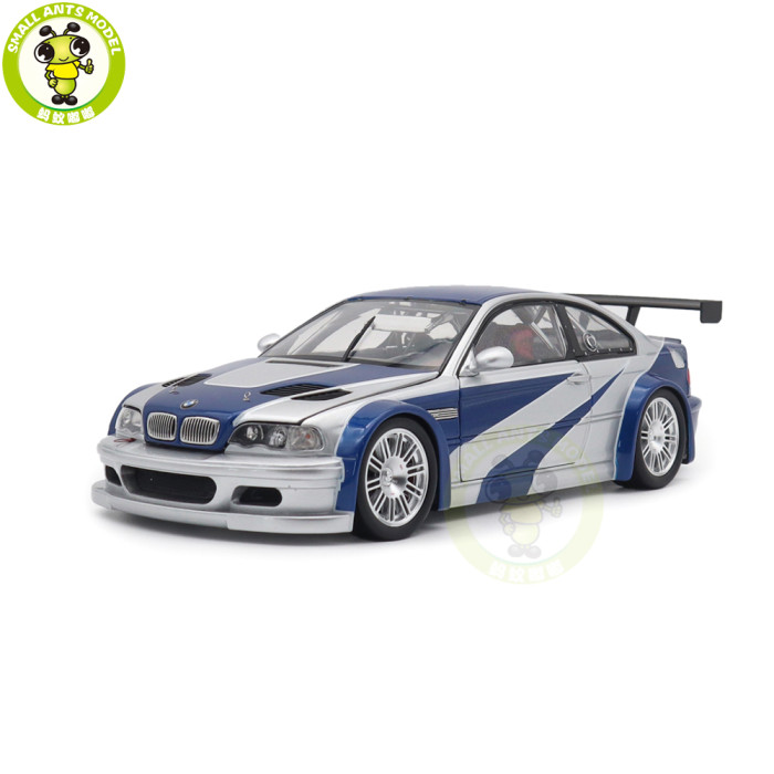 1/18 BMW M3 GTR GT R E46 Need For Speed NFS 9 IX Diecast Model Toys Car Boys Girls Gifts