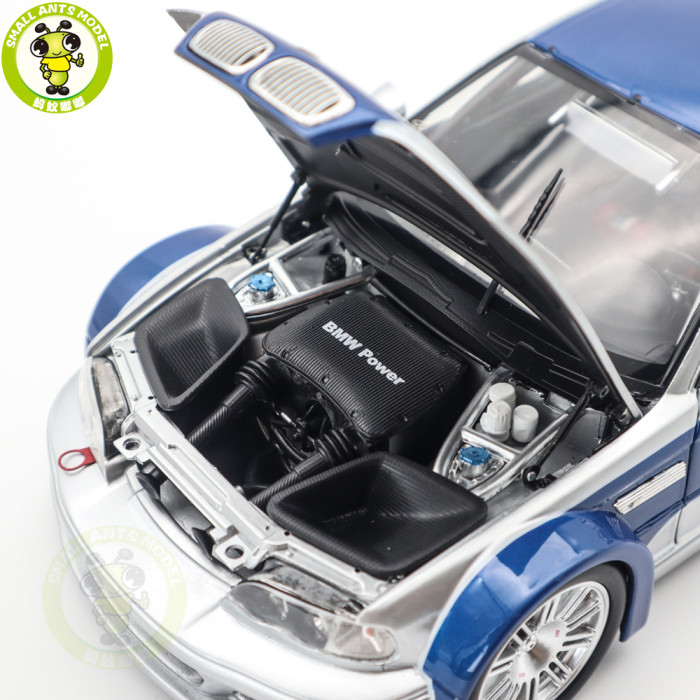 1/18 BMW M3 GTR GT R E46 Need For Speed NFS 9 IX Diecast Model Toys Car Boys Girls Gifts
