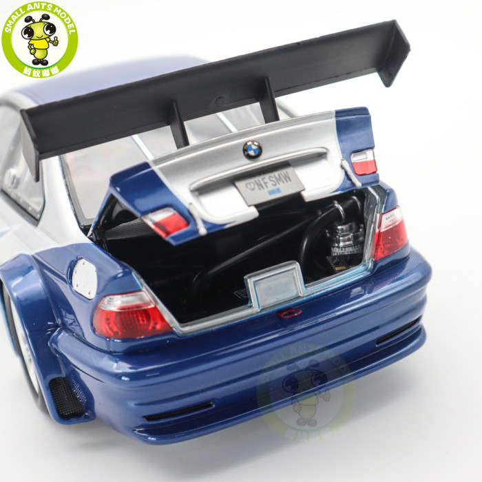 1/18 BMW M3 GTR GT R E46 Need For Speed NFS 9 IX Diecast Model Toys Car Boys Girls Gifts