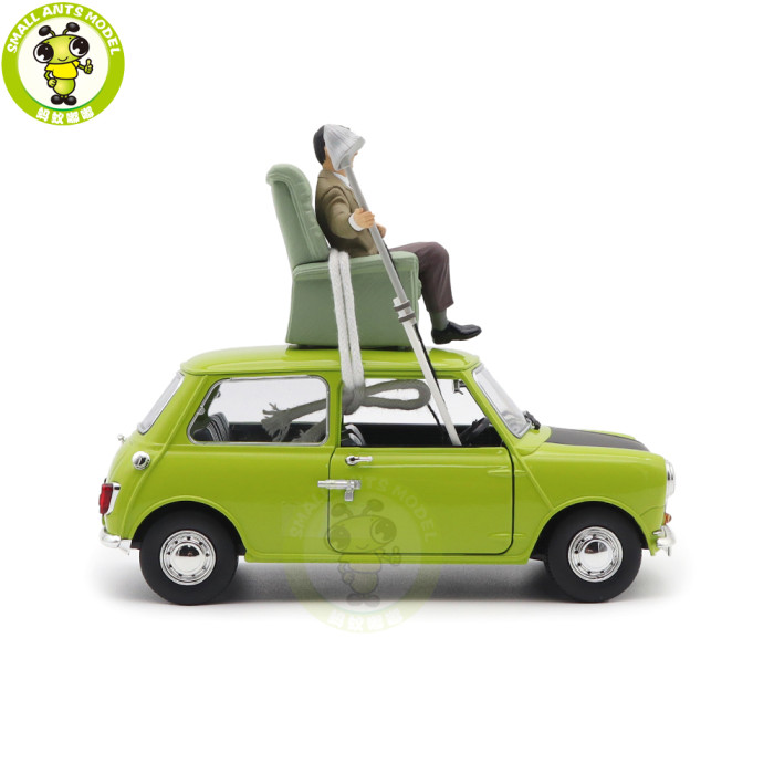 1/18 TINY BMW MINI Cooper Mr Bean Diecast Model Car Toys Kids Gifts
