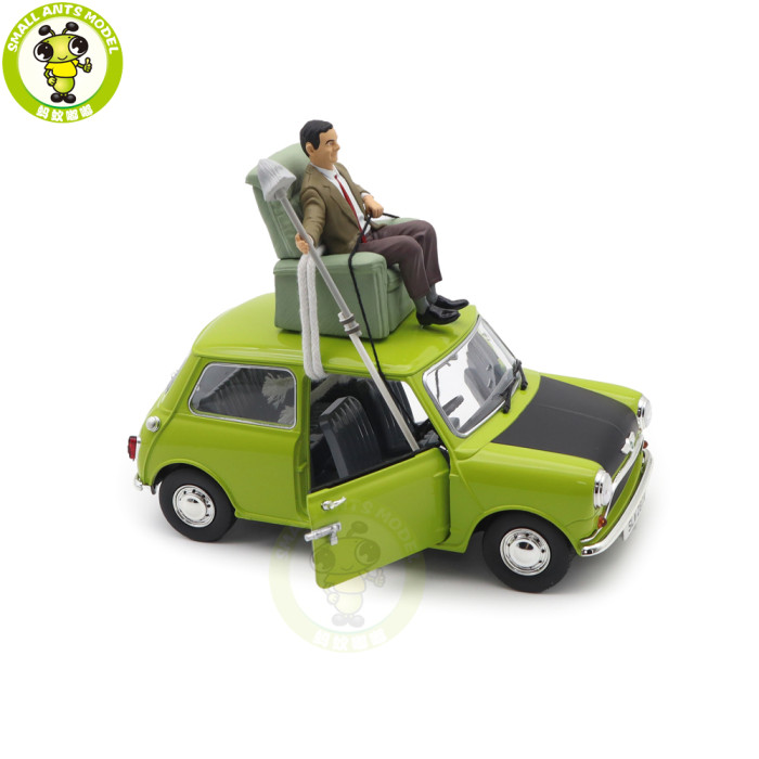 1/18 TINY BMW MINI Cooper Mr Bean Diecast Model Car Toys Kids Gifts