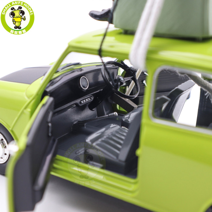 1/18 TINY BMW MINI Cooper Mr Bean Diecast Model Car Toys Kids Gifts