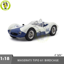 1/18 CMC M-281 Maserati Tipo 61 Birdcage Winner SCCA CDR 1960 Jim Hall Diecast Model Toy Car Gifts For Friends
