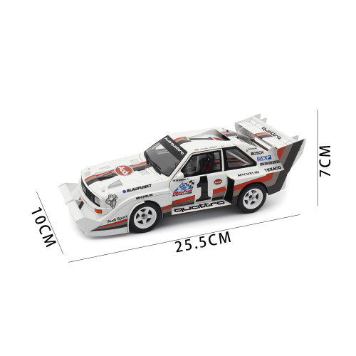 1/18 AUDI Quattrio S1 Pikes Peak Winner 1987 W.Roehrl #1 Autoart 88700 Model Toys Car Gifts