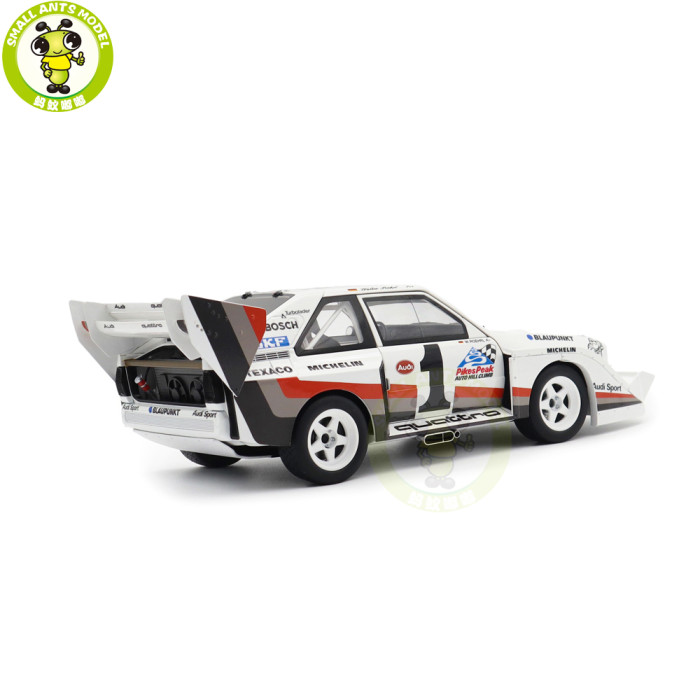 1/18 AUDI Quattrio S1 Pikes Peak Winner 1987 W.Roehrl #1 Autoart 88700 Model Toys Car Gifts