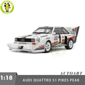 1/18 AUDI Quattrio S1 Pikes Peak Winner 1987 W.Roehrl #1 Autoart 88700 Model Toys Car Gifts