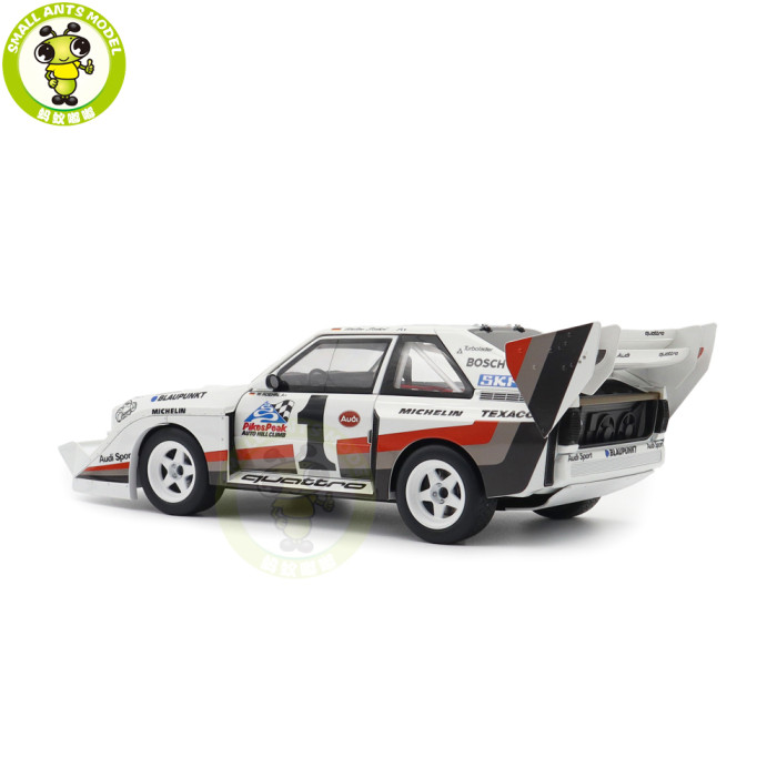 1/18 AUDI Quattrio S1 Pikes Peak Winner 1987 W.Roehrl #1 Autoart 88700 Model Toys Car Gifts