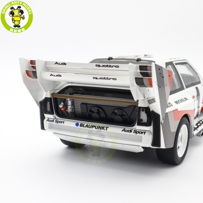 1/18 AUDI Quattrio S1 Pikes Peak Winner 1987 W.Roehrl #1 Autoart 88700 Model Toys Car Gifts