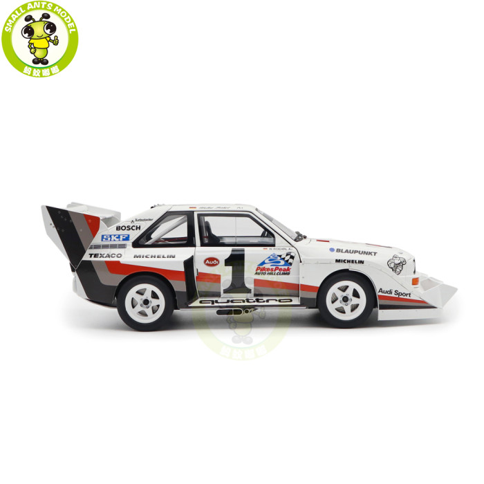 1/18 AUDI Quattrio S1 Pikes Peak Winner 1987 W.Roehrl #1 Autoart 88700 Model Toys Car Gifts