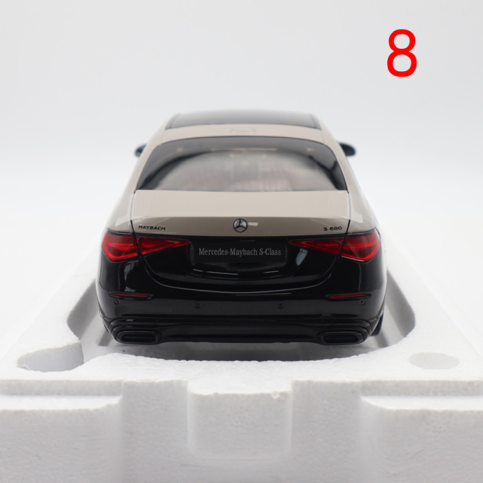 Defective 1/18 Mercedes Maybach S Class Night Series S680 2023 Almost Real 820140 Mojave Silver / Onyx Black Diecast Model Car