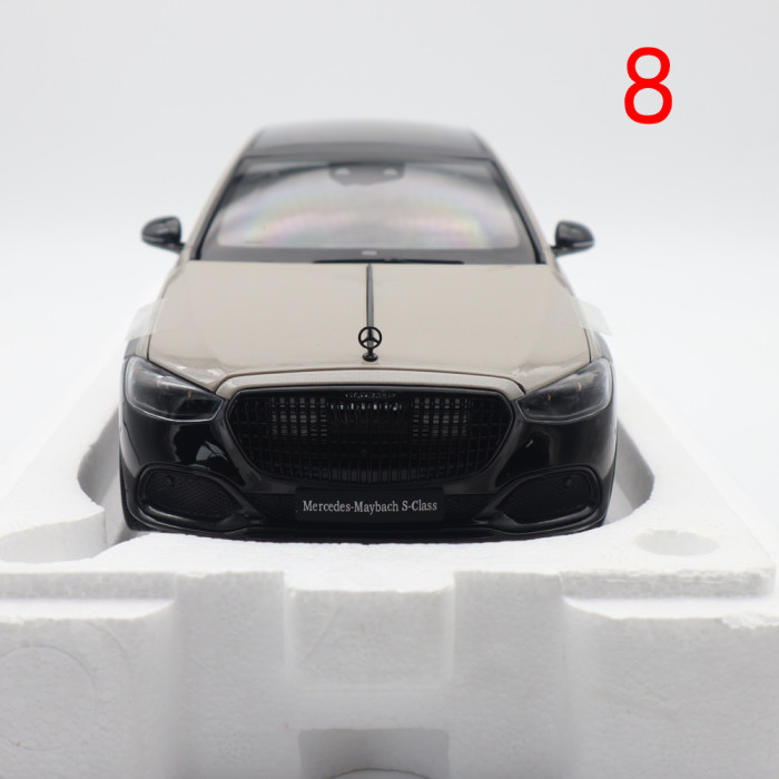 Defective 1/18 Mercedes Maybach S Class Night Series S680 2023 Almost Real 820140 Mojave Silver / Onyx Black Diecast Model Car
