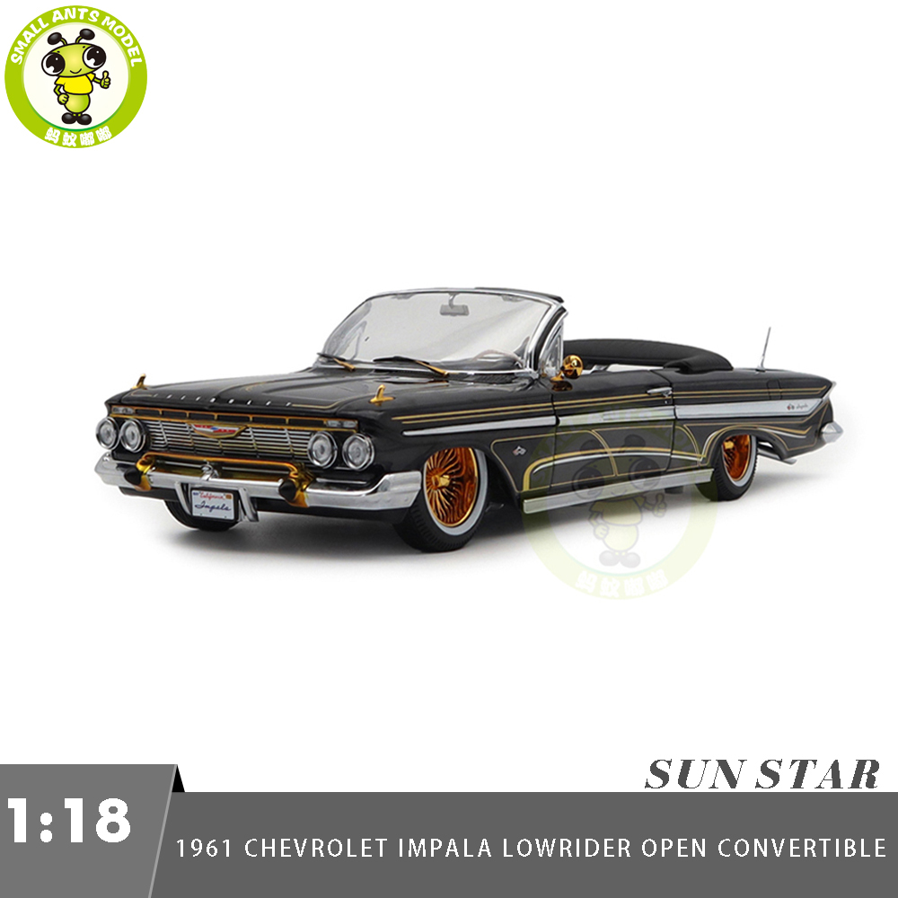 1/18 SUNSTAR Chevrolet 1961 IMPALA Lowrider Open Convertible